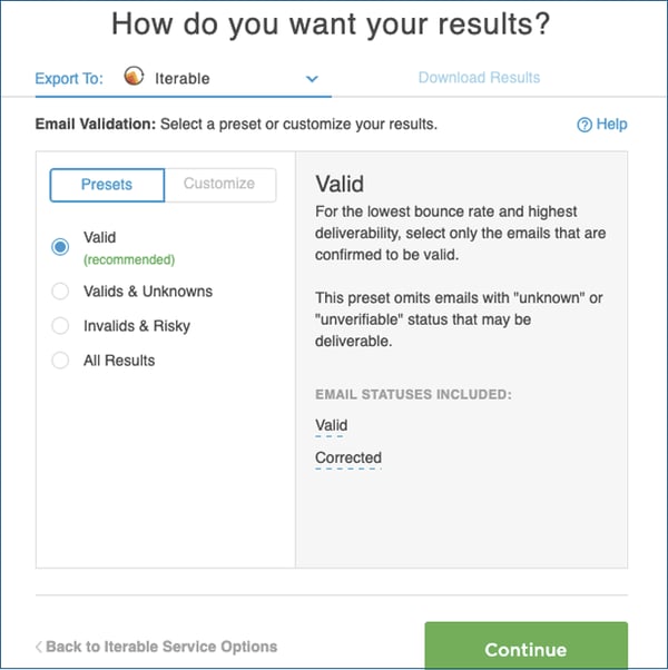 Email-Validation-Options