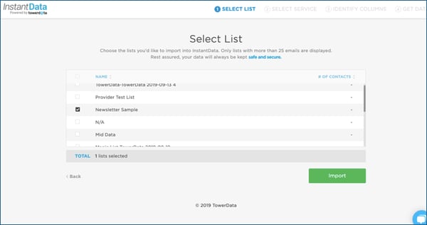 Select-List-InstantData